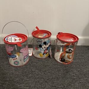 Valentine's Day card holder canisters Peppa Pig Mickey Mouse Star Wars